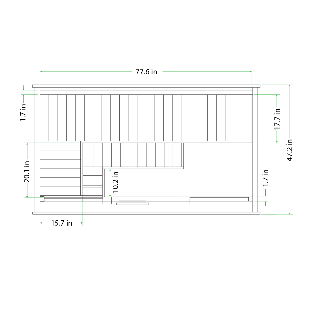 Mande Spa USA MW12 ThermoWood® Outdoor Sauna