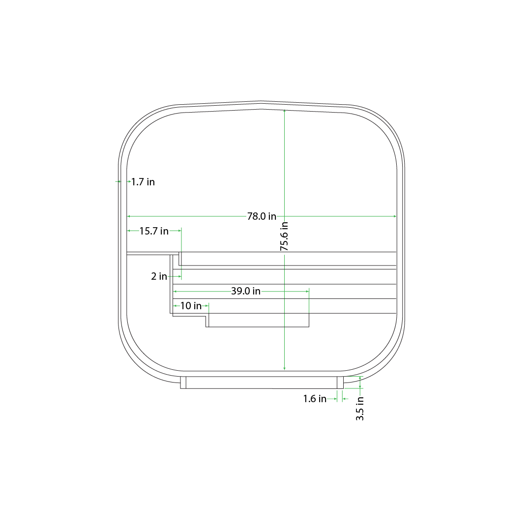 Mande Spa USA MW12 ThermoWood® Outdoor Sauna