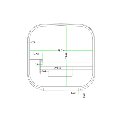 Mande Spa USA MW12 ThermoWood® Outdoor Sauna