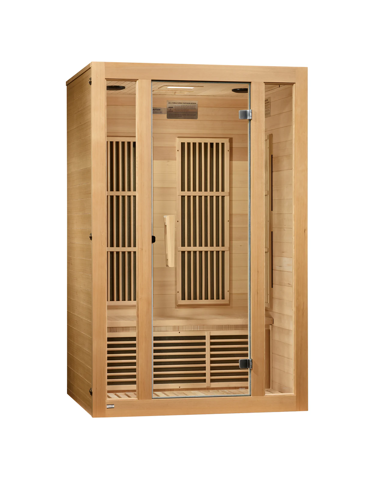 Maxxus Seattle 2-Person Near Zero EMF FAR Infrared Sauna – Hemlock