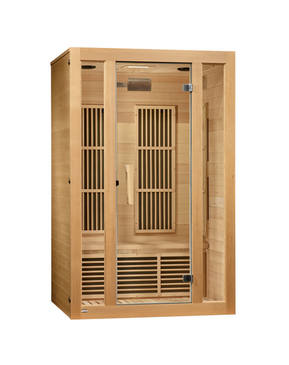 Maxxus Seattle 2-Person Near Zero EMF FAR Infrared Sauna – Hemlock
