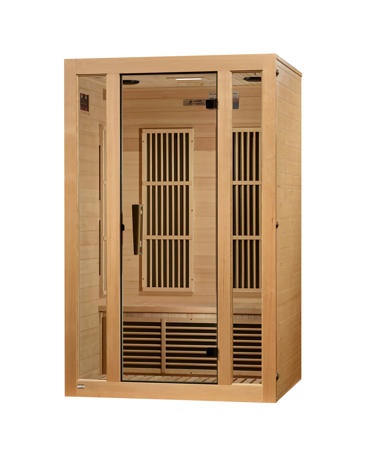 Maxxus Seattle 2-Person Near Zero EMF FAR Infrared Sauna – Hemlock