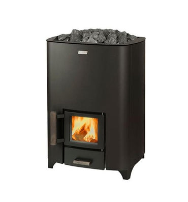 Narvi NC Black Wood-Burning Sauna Stove, Up to 17kW