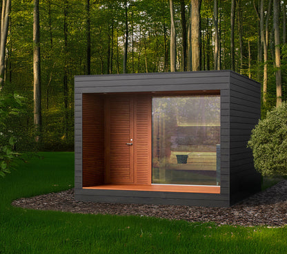 Auroom Natura Outdoor Modular Sauna Cabin, Up to 5 Persons