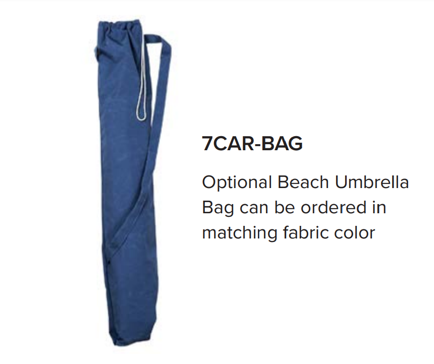 FiberBuilt 7.5 Foot Push Up Beach Umbrella with Teal Valance Style Canopy and Natural Oak Pole - 7BPU-6R-WDA-TX-Teal