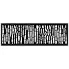 OUTDECO 16"x48" Outback Galvanized Steel Wall and Fence Extension Privacy Panel, Black Powder Coat-ODMET4804