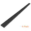 OUTDECO 3.5" x 72" x .75" Wood Plastic Composite Fence Board, Flat Edge Both Sides, Sanded Finish - 4 Pack - Charcoal-SL356C-4P
