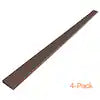 OUTDECO 3.5" x 72" x .75" Wood Plastic Composite Fence Board, Flat Edge Both Sides, Sanded Finish - 4 Pack - Espresso-SL356E-4P