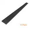 OUTDECO 5.5" x 72" x .75" Wood Plastic Composite Fence Board, Flat Edge Both Sides, Sanded Finish - 4 Pack - Charcoal-SL556C-4P