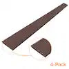 OUTDECO 5.5" x 72" x .75" Wood Plastic Composite Fence Board, Flat Edge Both Sides, Sanded Finish - 4 Pack - Espresso-SL556E-4P