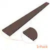 OUTDECO 5.5" x 72" x .75" Wood Plastic Composite Fence Board, Tongue & Groove Topper, Sanded Finish - Espresso-SLTOP6E
