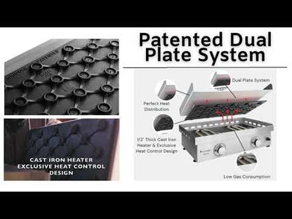 Le Griddle The Ranch Hand 2 Burner Natural Gas (Cart Included) - GFE75 CK