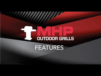 Modern Home Products JNR Liquid Propane Gas Grill Head with SearMagic Cooking Grids - JNR4DD-PS