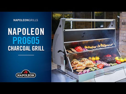 Napoleon Charcoal Professional 605 Cart Grill - PRO605CSS