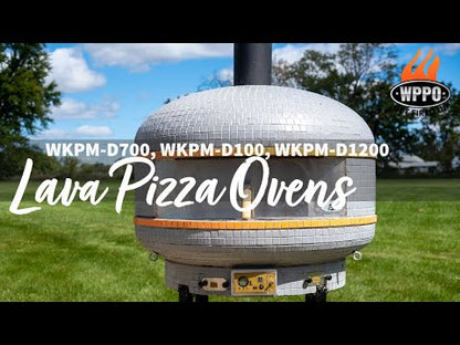 WPPO 48" Professional Lava Digital Controlled Wood-Fired Oven With Convection Fan - WKPM-D1200