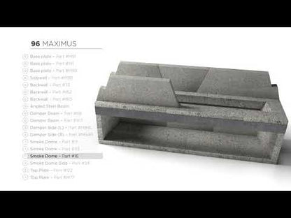 Isokern Maximus Linear 120" Gas Burning Fireplace - 82L120