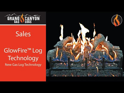 Grand Canyon Gas Logs Lava Front View Burner with GlowFire™ Log Technology – Burner Only | YouTube Video