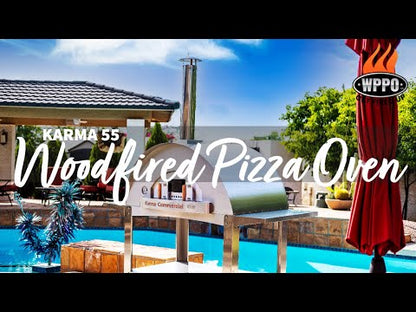 WPPO Karma 55" 304 Stainless Steel Commercial Wood-Fired Oven - WKK-04COM