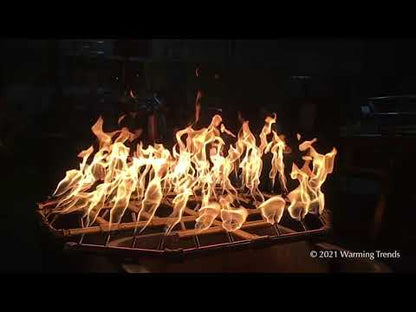 Warming Trends Octagonal CFBO320 Crossfire Brass Burner For 36" Opening or Larger with Flex Line Kit