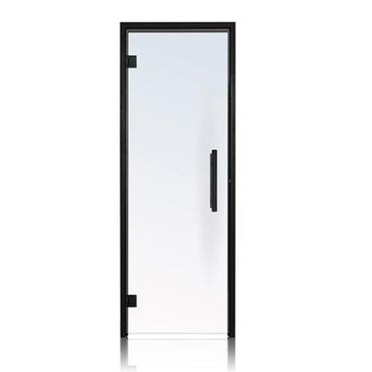 Prosaunas Clear Glass Sauna Door 24x81 with Black Alder Frame