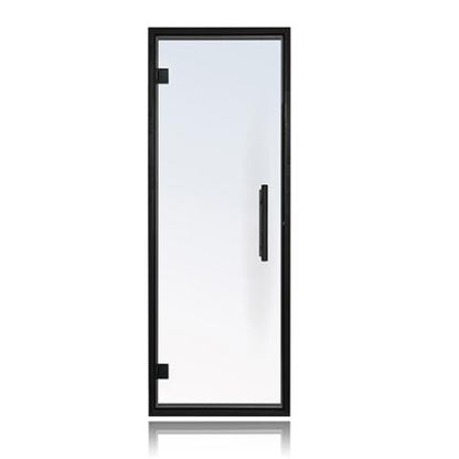 Prosaunas Clear Glass Sauna Door 24x73 with Black Alder Frame