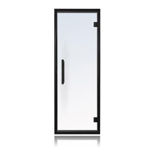 Prosaunas Clear Glass Sauna Door 24x73 with Black Alder Frame