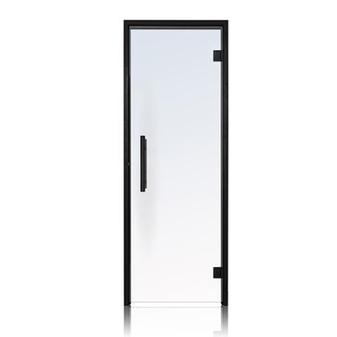 Prosaunas Clear Glass Sauna Door 24x81 with Black Alder Frame