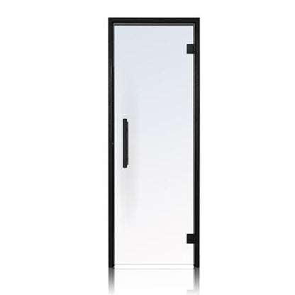 Prosaunas Clear Glass Sauna Door 24x81 with Black Alder Frame