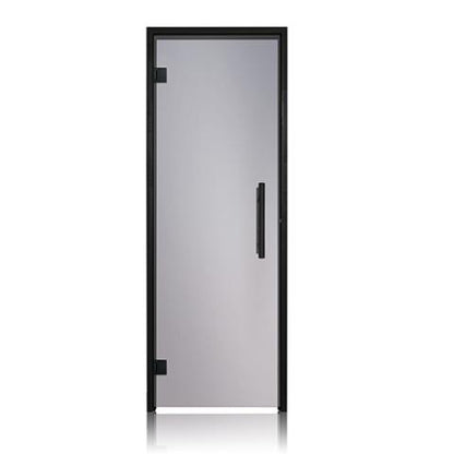 Prosaunas Tinted Glass Sauna Door 24x81 with Black Alder Frame