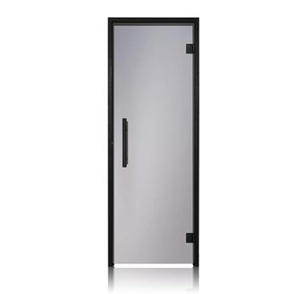 Prosaunas Tinted Glass Sauna Door 24x81 with Black Alder Frame
