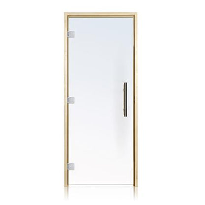 Prosaunas Clear ADA Glass Sauna Door 36x81 with Aspen Frame