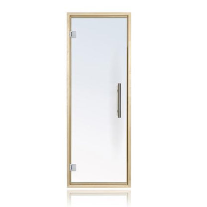 Prosaunas Clear Glass Sauna Door 24x73 with Aspen Frame