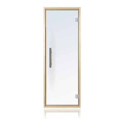 Prosaunas Clear Glass Sauna Door 24x73 with Aspen Frame