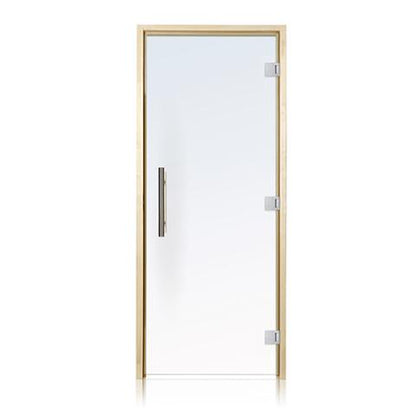 Prosaunas Clear ADA Glass Sauna Door 36x81 with Aspen Frame