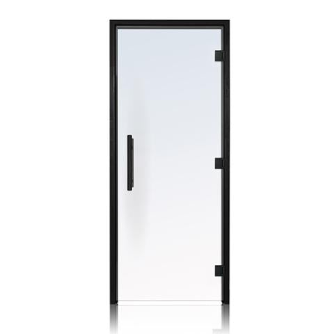 Prosaunas Clear ADA Glass Sauna Door 36x81 with Black Alder Frame