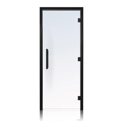 Prosaunas Clear ADA Glass Sauna Door 36x81 with Black Alder Frame