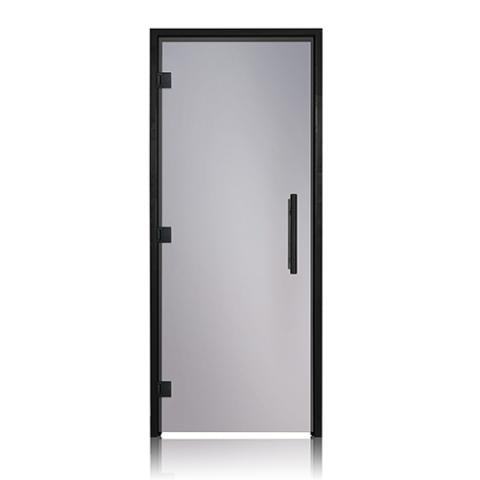 Prosaunas Tinted ADA Glass Sauna Door 36x81 with Black Alder Frame