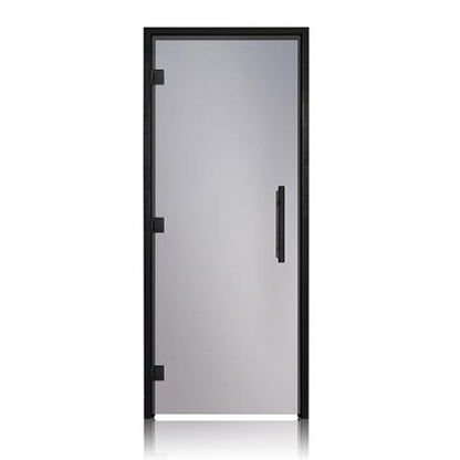 Prosaunas Tinted ADA Glass Sauna Door 36x81 with Black Alder Frame