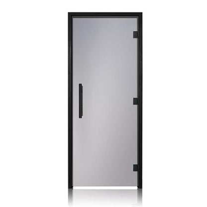 Prosaunas Tinted ADA Glass Sauna Door 36x81 with Black Alder Frame