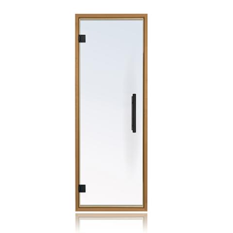 Prosaunas Clear Glass Sauna Door 24x73 with Thermo-Aspen Frame