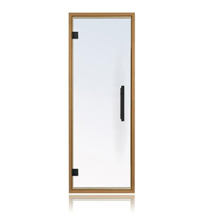 Prosaunas Clear Glass Sauna Door 24x73 with Thermo-Aspen Frame