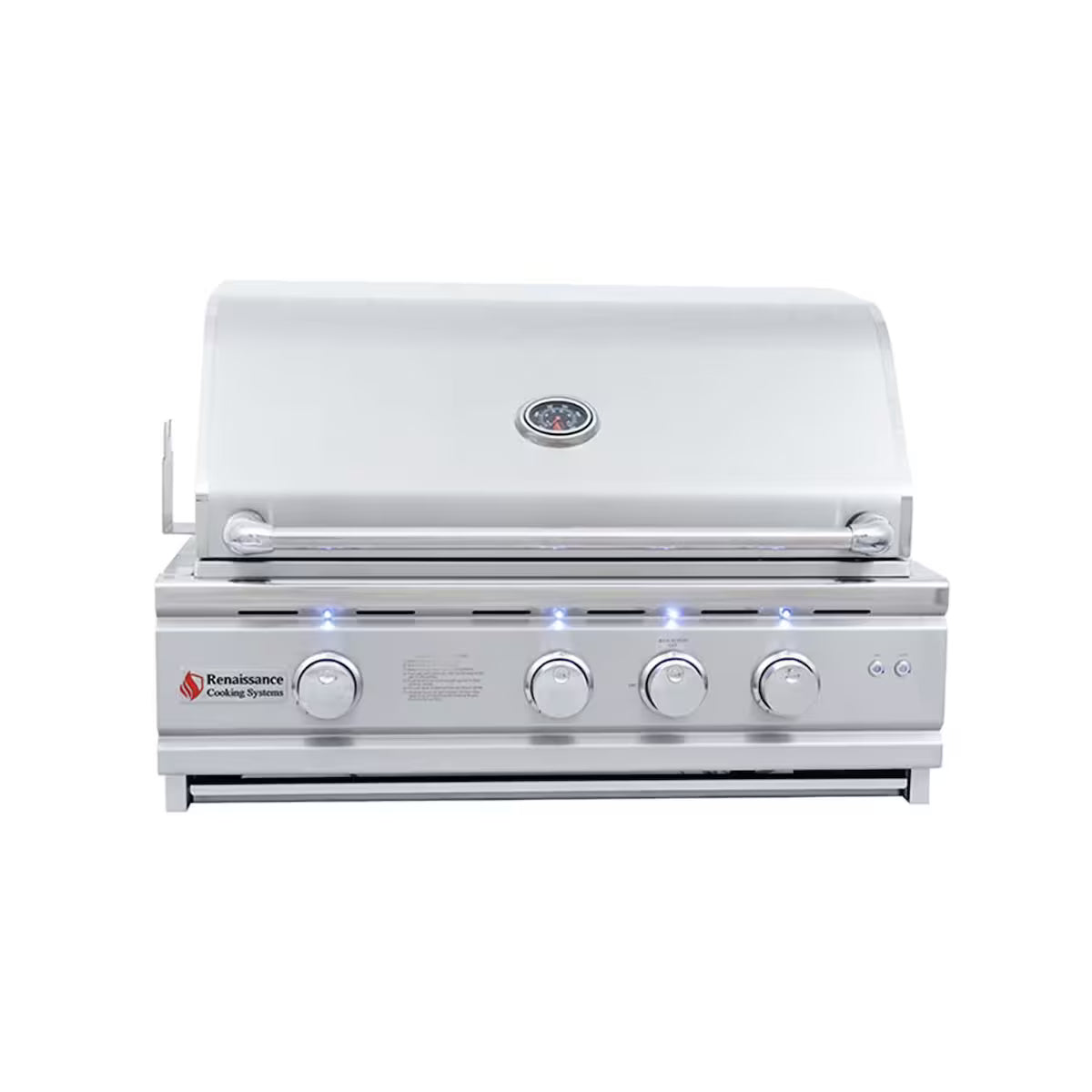 RCS 30" Cutlass Pro Grill W/ Rear Burner, Briquette Trays & Blue LEDs-RON30B