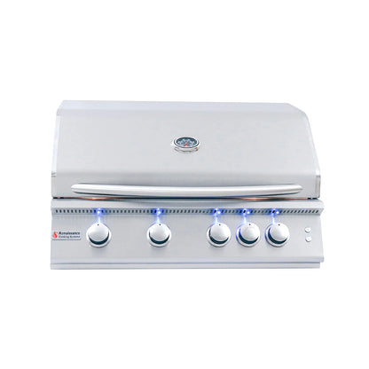 RCS 32" Premier Grill W/ Rear Burner & Blue LEDs-RJC32AL LP