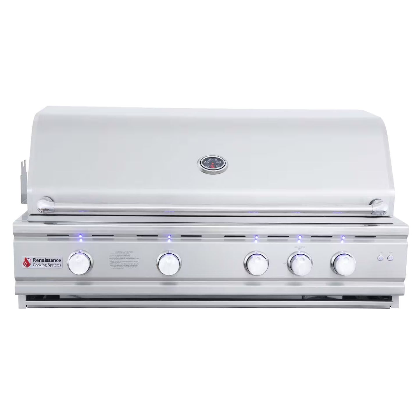 RCS 42" Cutlass Pro Grill W/ Rear Burner, Briquette Trays & Blue LEDs-RON42B LP