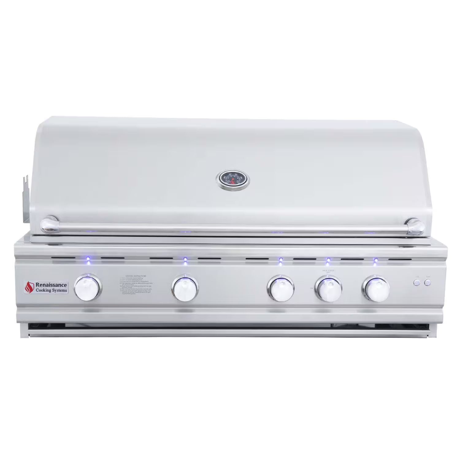 RCS 42" Cutlass Pro Grill W/ Rear Burner, Briquette Trays & Blue LEDs-RON42B LP