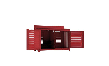 Ledge Lounger Mainstay Bar Credenza (No TV Mount / Available in 8 Resin Colors) - LL-MS-BCNM-GRY