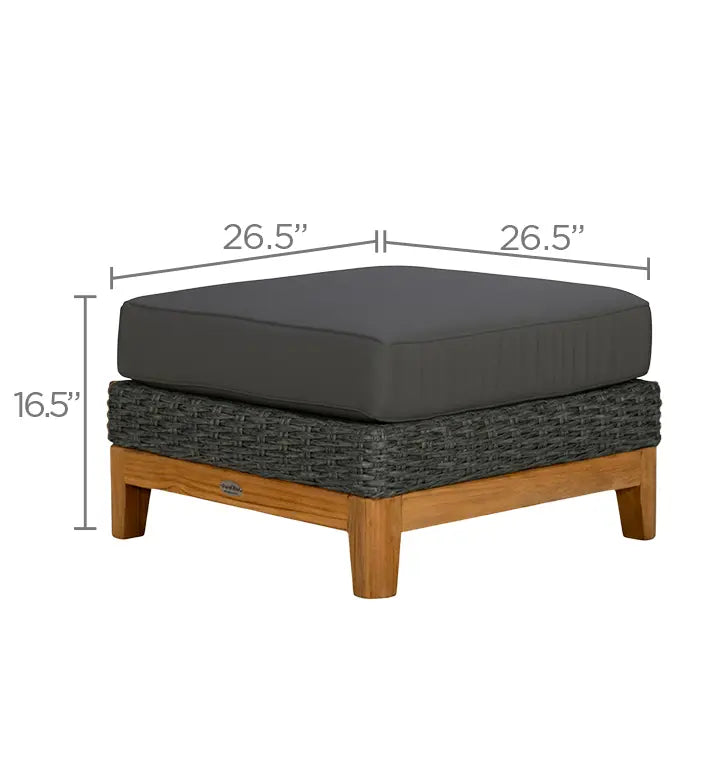 Royal Teak Boca Ottoman 