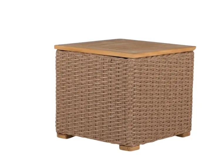 Royal Teak Collection Boca Side Table w Storage Honey - BOCAST-H