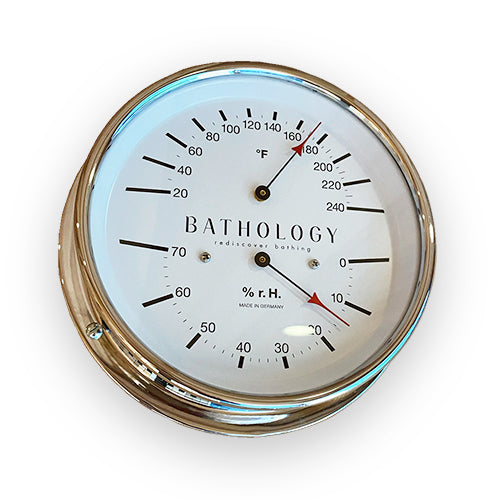 Bathology PreciseTemp 420 Commercial Sauna Room Thermometer & Hygrometer