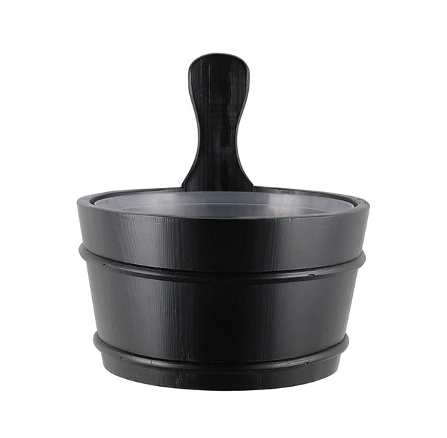4Living Sauna Bucket, Black 4L
